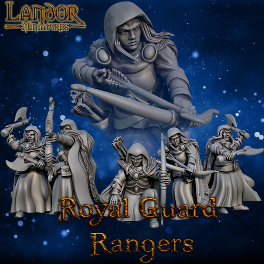 Royal Guard Rangers, Modular High Elven miniatures by Landor Miniatures! High Elves for Fantasy Wargames