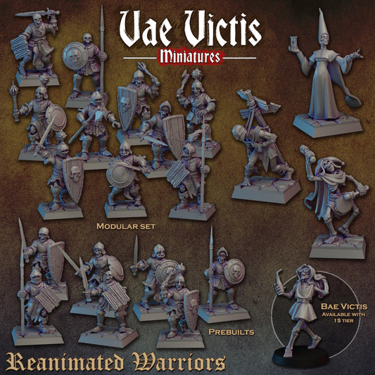 Reanimated warriors, Henchmen, Bits and Weapon Conversions for Fantasy Games by Vae Victis, perfect for Fantasy Wargames and Tabletop RPGs