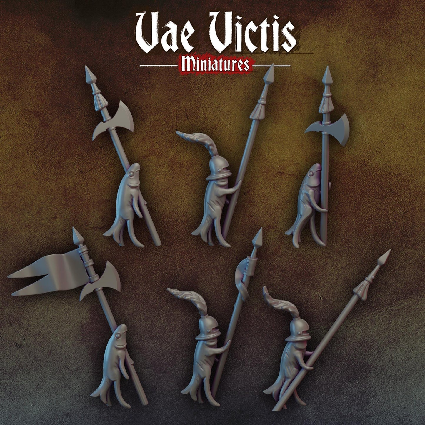 Monopose Mercenaries and Fishfolk, NOVEMBER 2024 RELEASE, Mercenary Miniatures by Vae Victis, perfect for Fantasy Wargames and Tabletop RPGs