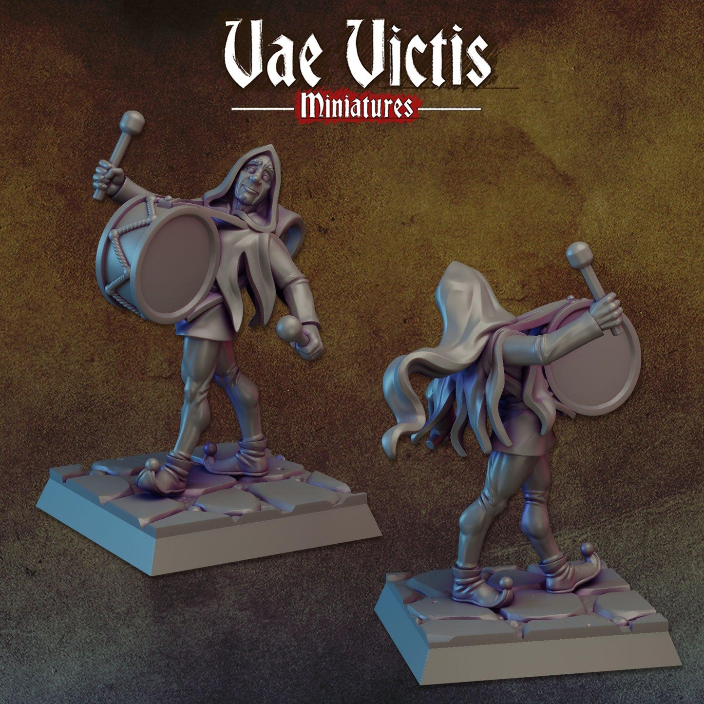 Ratkin Warband, Field Surgeon. Drummer, Noble Fighter, Fantasy Miniatures by Vae Victis, perfect for Fantasy Wargames and Tabletop RPGs