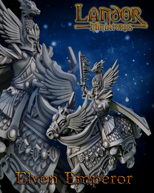 Great Elven Emperor, Modular High Elven miniatures by Landor Miniatures! High Elves for Fantasy Wargames