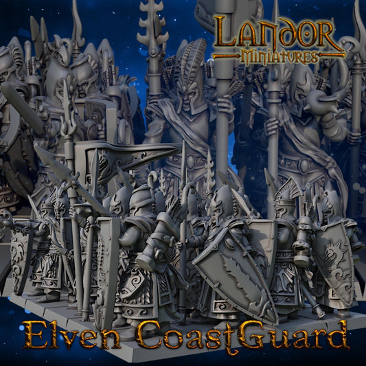 Elven coastguard, Modular High Elven miniatures by Landor Miniatures! High Elves for Fantasy Wargames