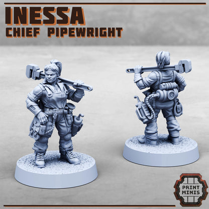 Inessa - Pipewright - Sci-Fi Grimdark Civilians