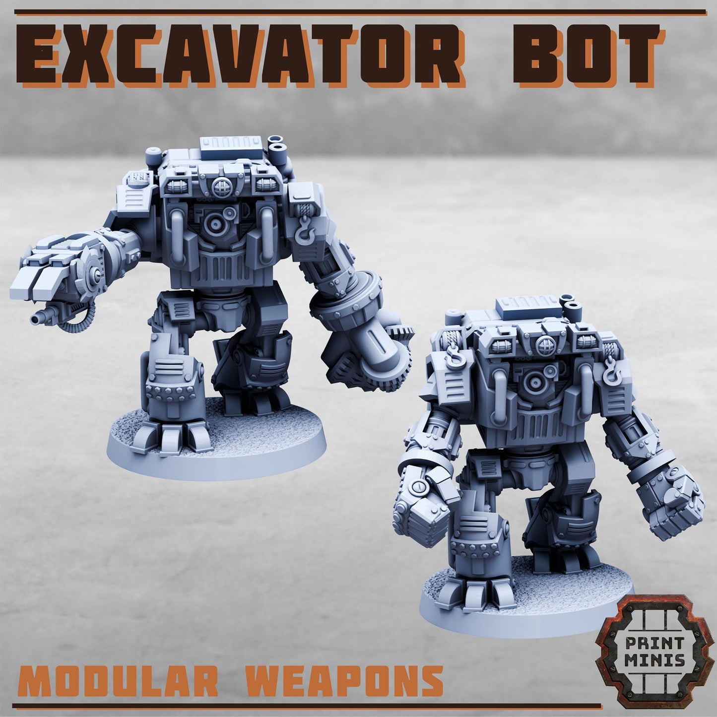 Excavator Bot - Sci-Fi Grimdark Civilians