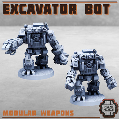 Excavator Bot - Sci-Fi Grimdark Civilians