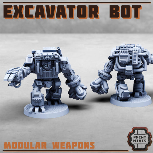 Excavator Bot - Sci-Fi Grimdark Civilians