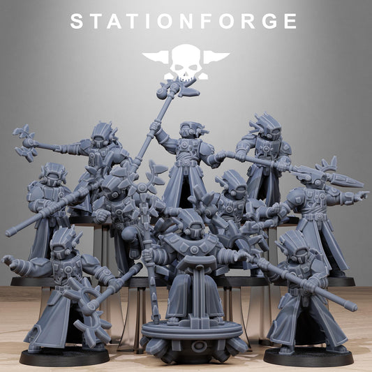 Tarion Priests, Communitarian Alien Infantry, Sci-Fi Wargames Miniatures by STATIONFORGE