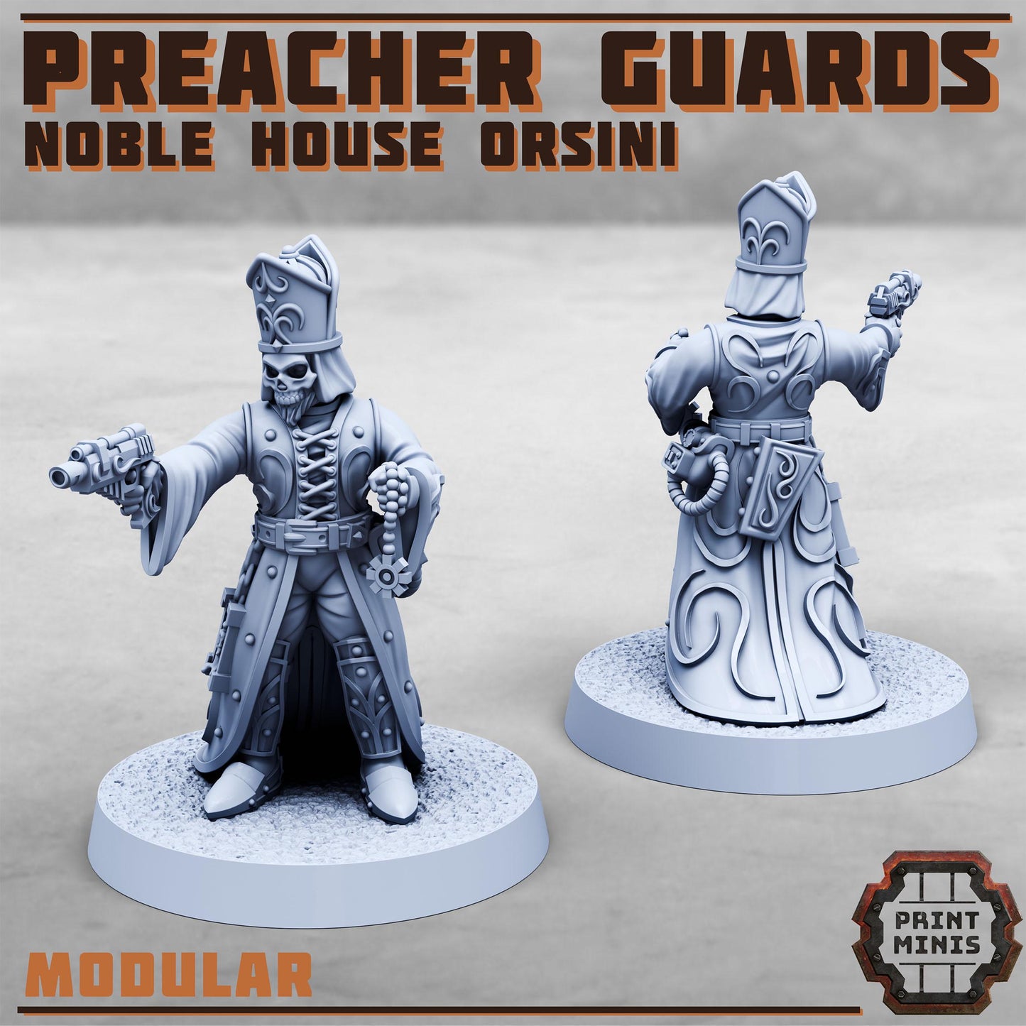 Preacher Guards - Noble House Osini- Sci-Fi Grimdark City Skirmish Warfare Purifier Mercenaries