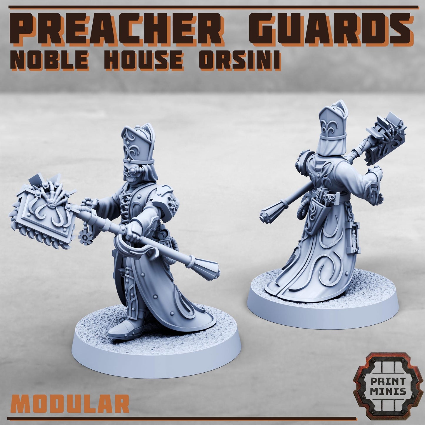 Preacher Guards - Noble House Osini- Sci-Fi Grimdark City Skirmish Warfare Purifier Mercenaries