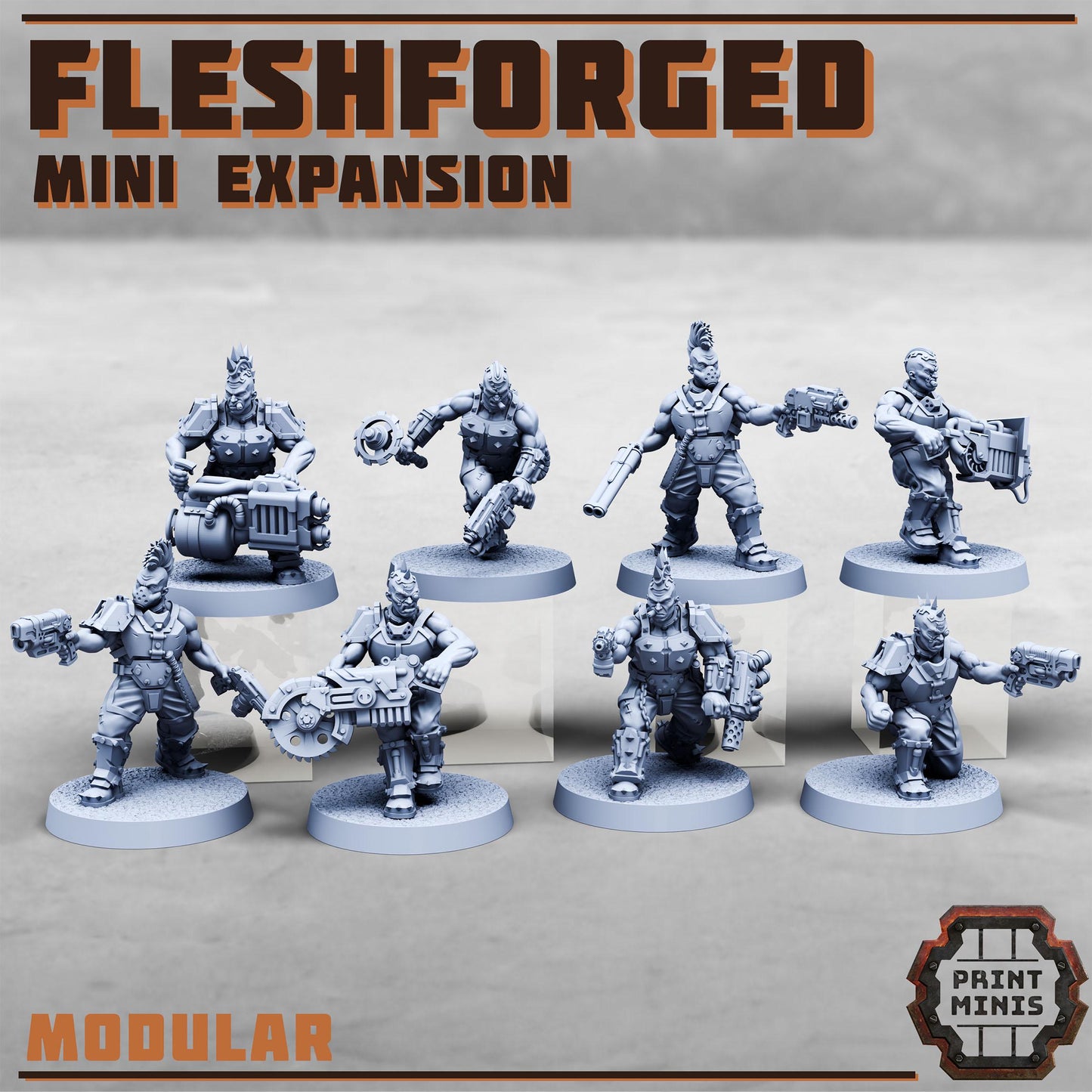 Fleshforged Gang 2 - a Muscular Gang - Sci-Fi Grimdark Mercenaries