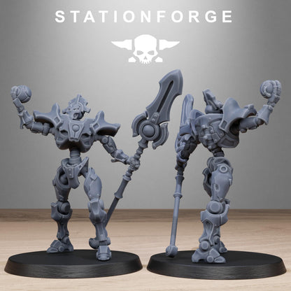 Astronet Blades, Modular Sci-Fi Undead Robot Warriors by STATIONFORGE, Grimdark Wargames Proxy