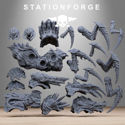 Xenarid Spider Beasts - Xenarid Alien Bugs - Sci-Fi Grimdark Bug aliens by STATIONFORGE