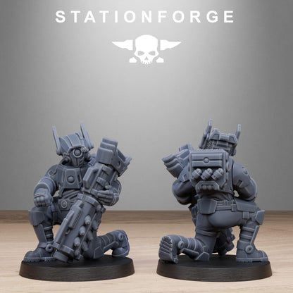 Tarion Heavy Infantry, Communitarian Alien Infantry, Sci-Fi Wargames Miniatures by STATIONFORGE