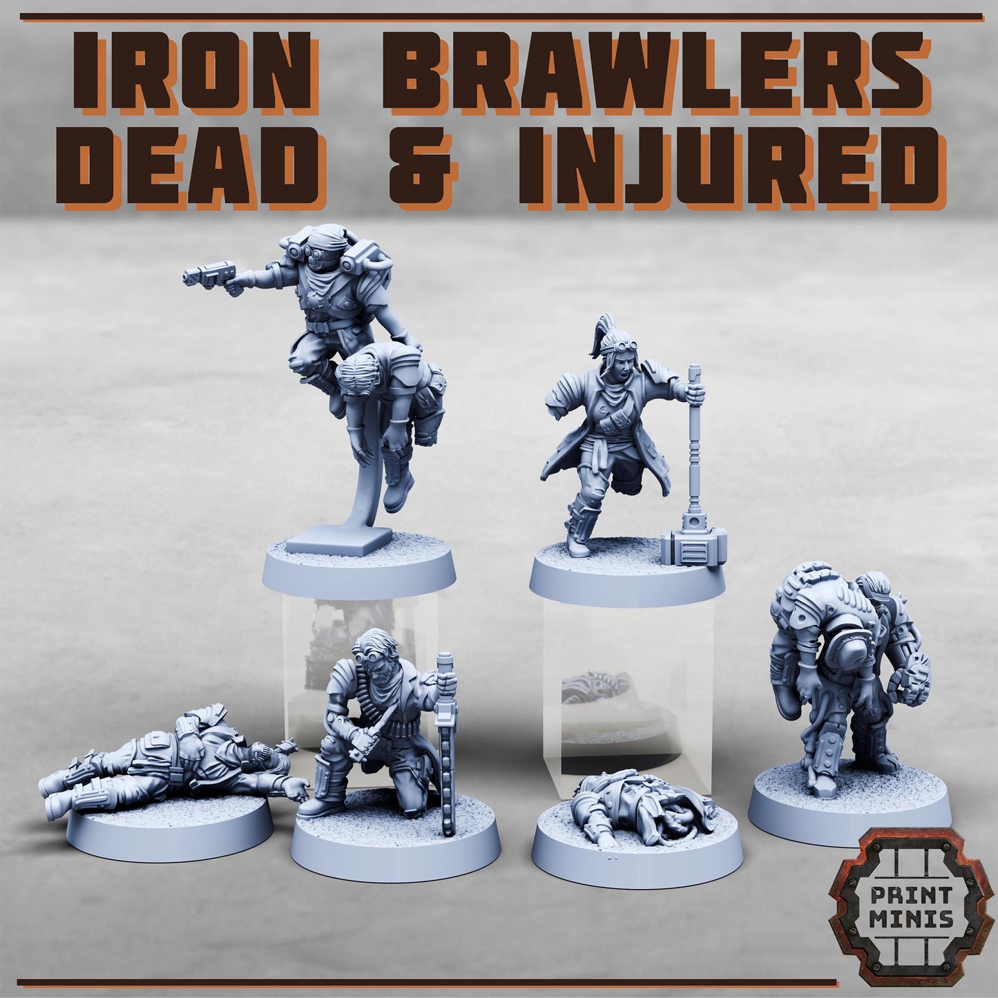 Iron Brawlers Gang – Sci-Fi Grimdark Miniatures