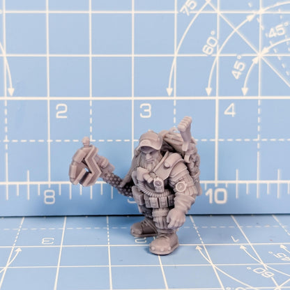 Farbek - Umbral Dwarf Navigator, Hellspire - Sci-Fi Grimdark Sump Pirate