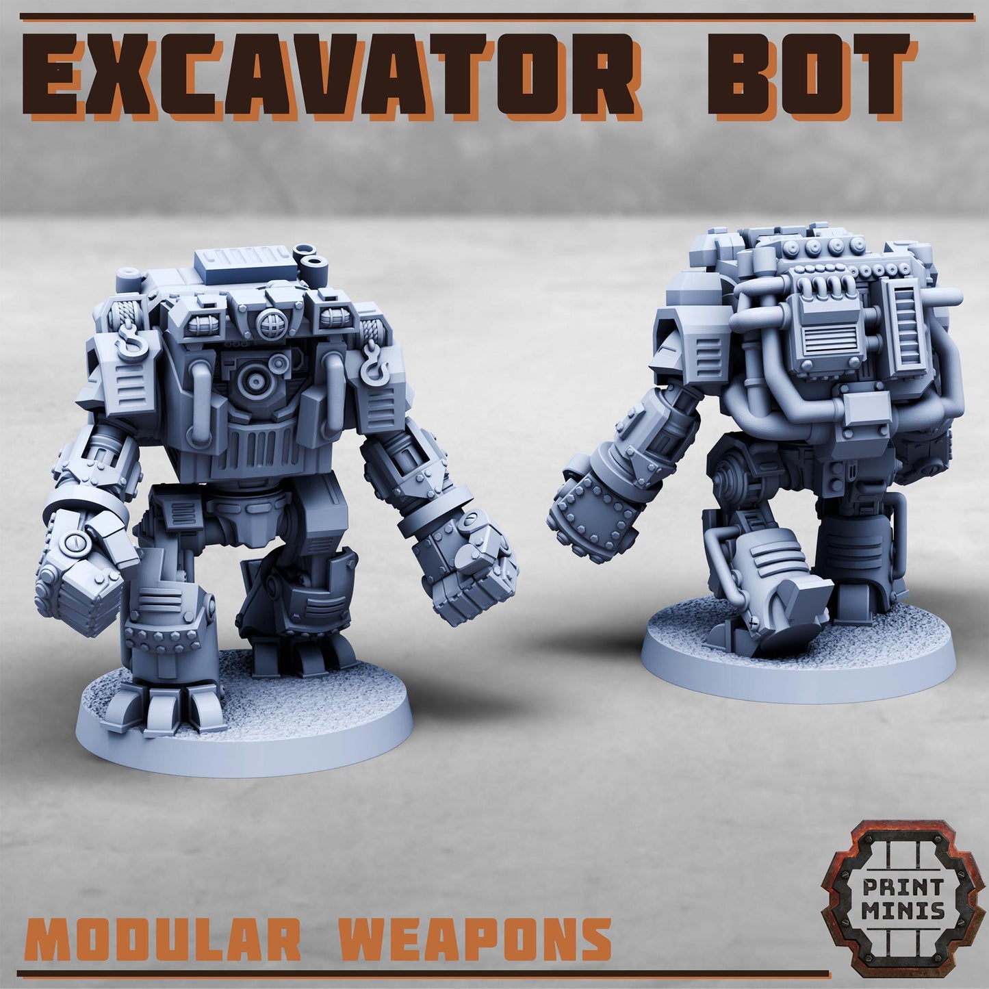 Excavator Bot - Sci-Fi Grimdark Civilians