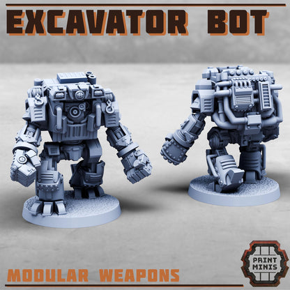 Excavator Bot - Sci-Fi Grimdark Civilians