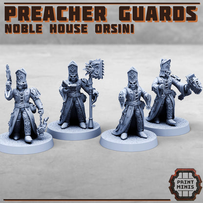 Preacher Guards - Noble House Osini- Sci-Fi Grimdark City Skirmish Warfare Purifier Mercenaries