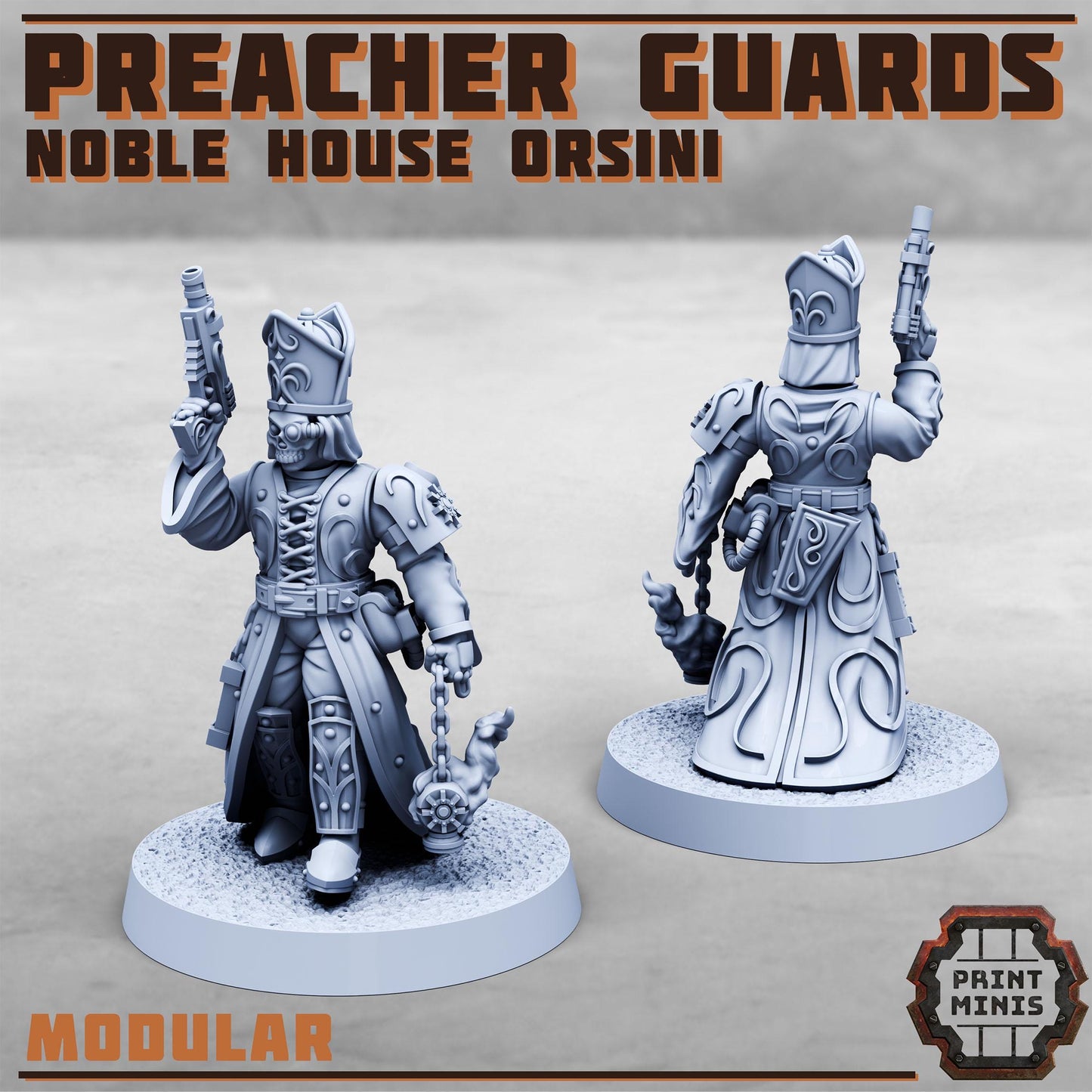 Preacher Guards - Noble House Osini- Sci-Fi Grimdark City Skirmish Warfare Purifier Mercenaries