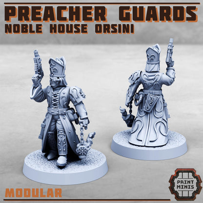 Preacher Guards - Noble House Osini- Sci-Fi Grimdark City Skirmish Warfare Purifier Mercenaries