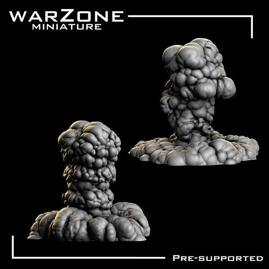 FX Pack Vol.1 - Explosions, Grimdark Conversion Parts and Basing Materials Sculpted by WarZone Miniature, Scaled for Miniature Wargames