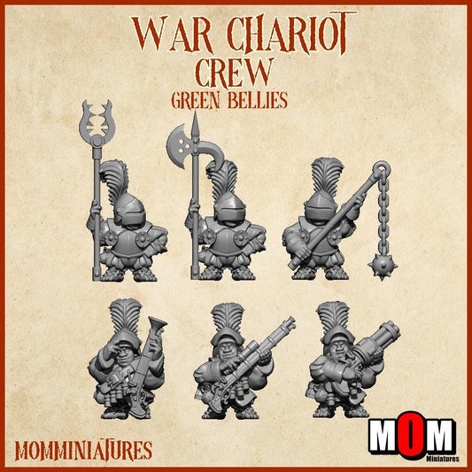 Halfling War Chariot, Green Bellies, Halfling Shire Defense Force by MoM Miniatures, perfect for Fantasy Wargames