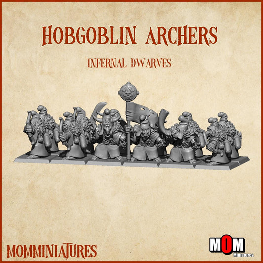 Hobgoblin Archers, Fantasy Skirmish Miniatures by MoM Miniatures, perfect for Fantasy Wargames and RPGs