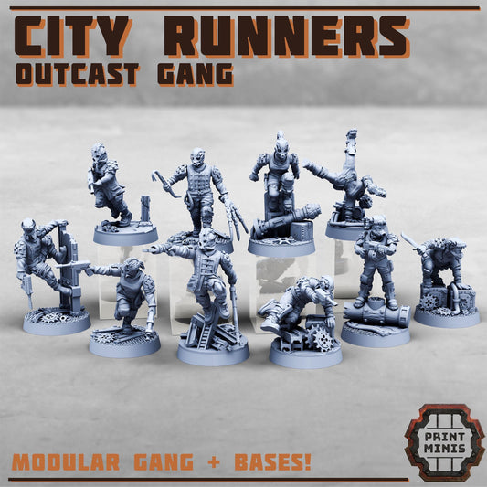City Runner Gang - Outcast Gangers - Sci-Fi Grimdark Mercenaries