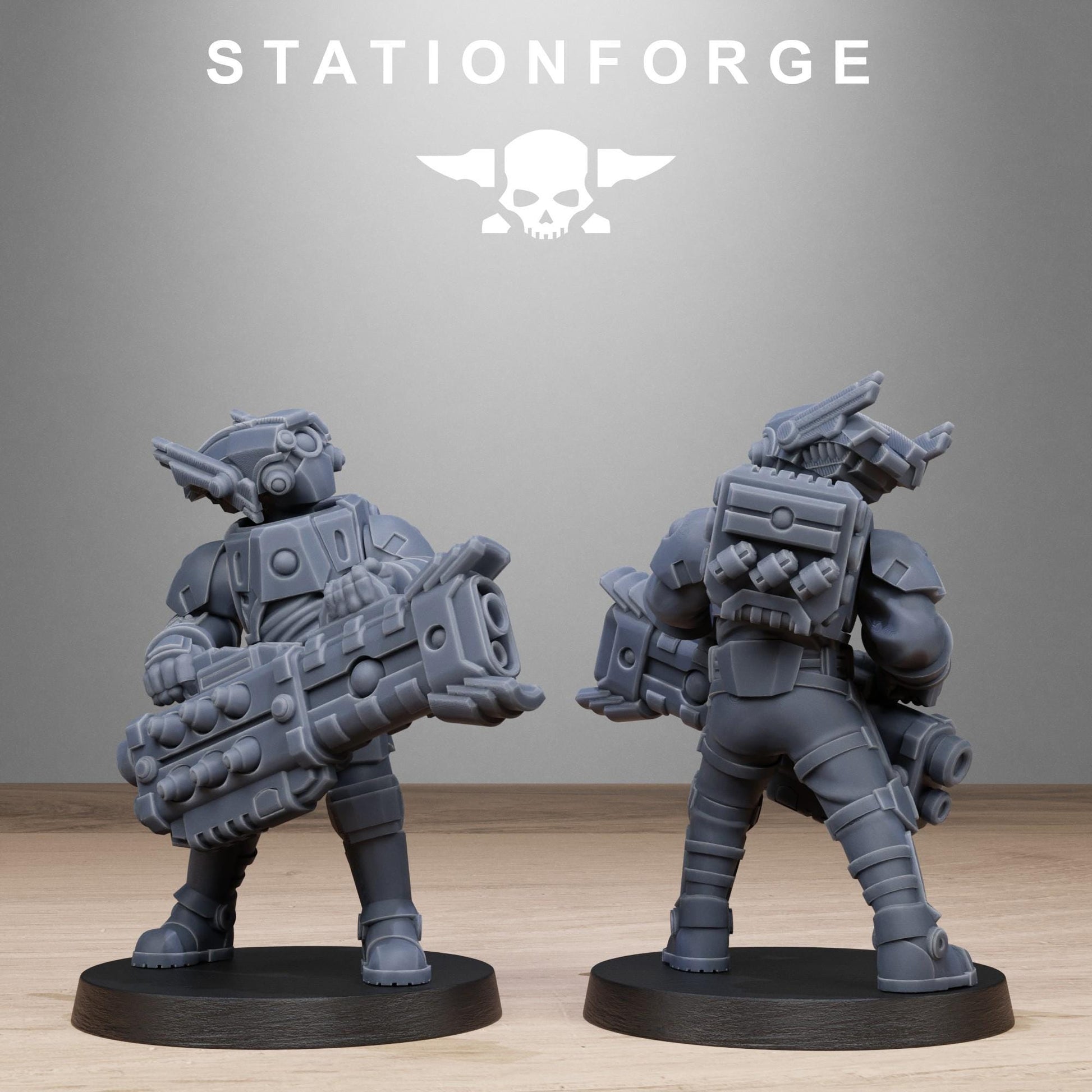 Tarion Heavy Infantry, Communitarian Alien Infantry, Sci-Fi Wargames Miniatures by STATIONFORGE