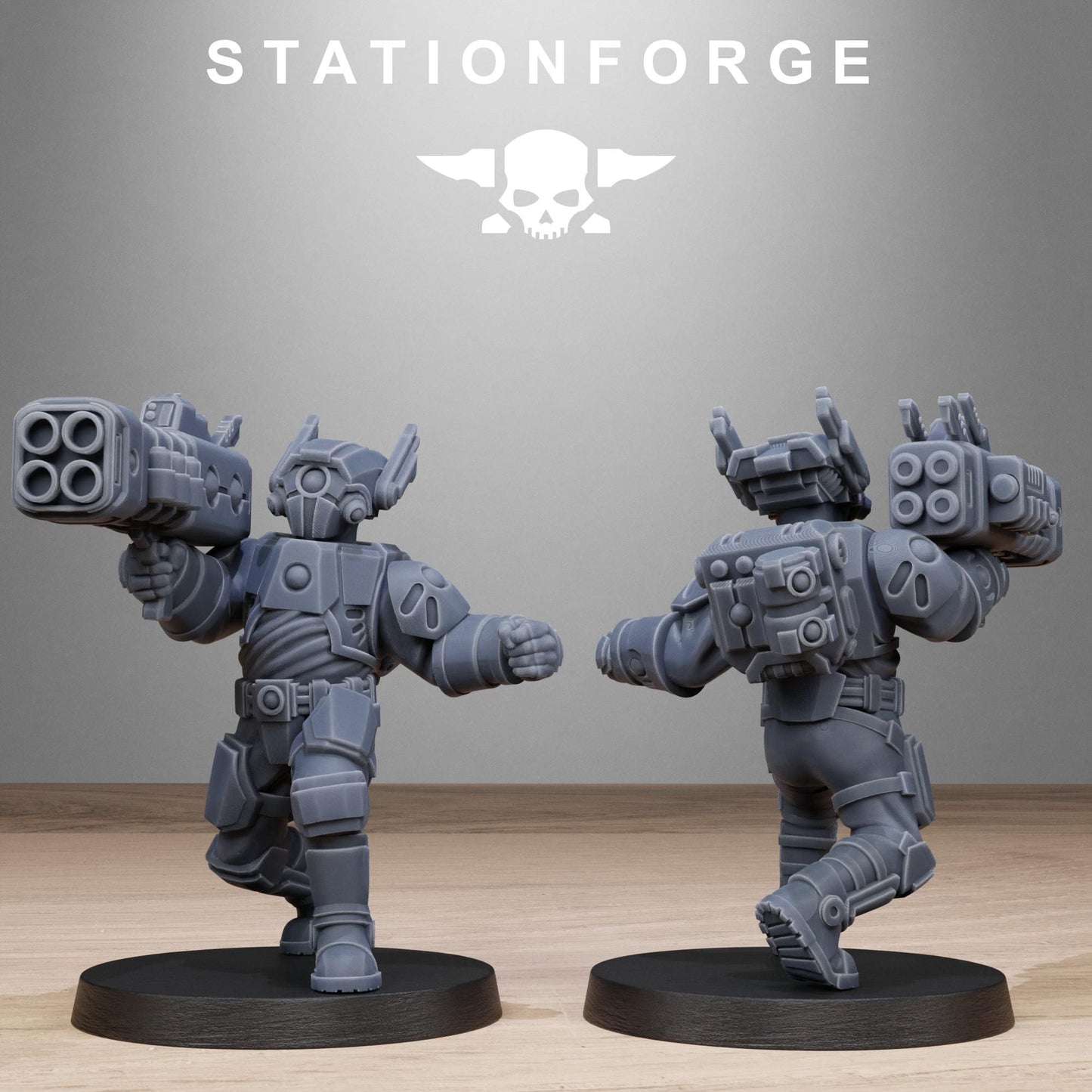 Tarion Heavy Infantry, Communitarian Alien Infantry, Sci-Fi Wargames Miniatures by STATIONFORGE