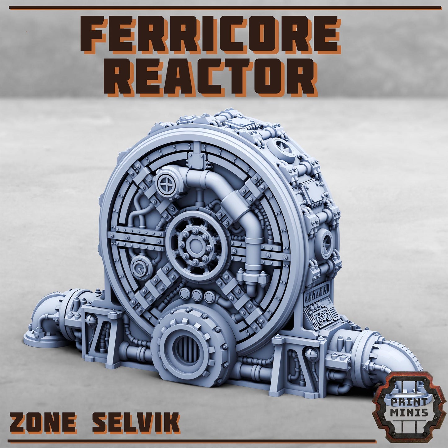 Ferricore Reactor - Sci-Fi Space Industrial Terrain by Print Minis