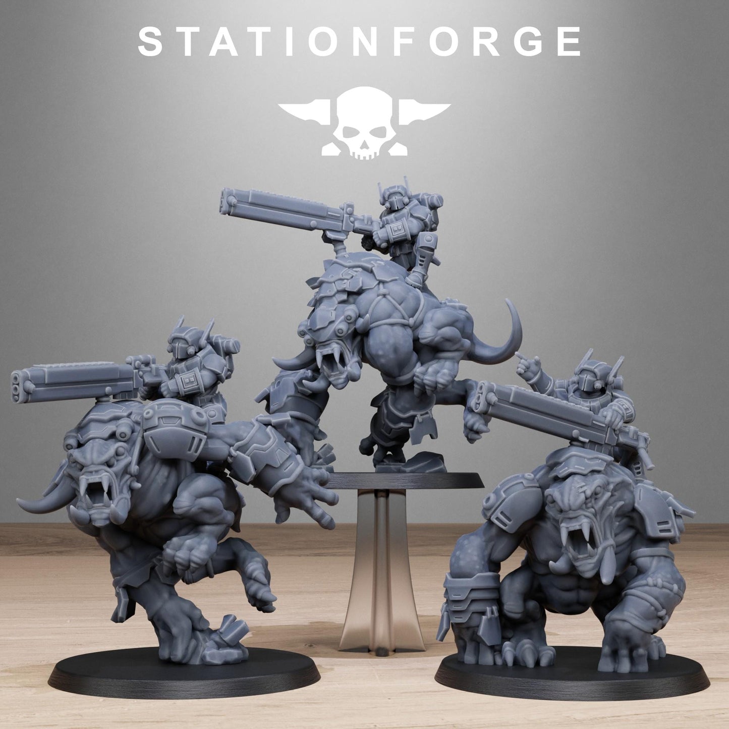 Tarion Beasts, Communitarian Alien Infantry, Sci-Fi Wargames Miniatures by STATIONFORGE