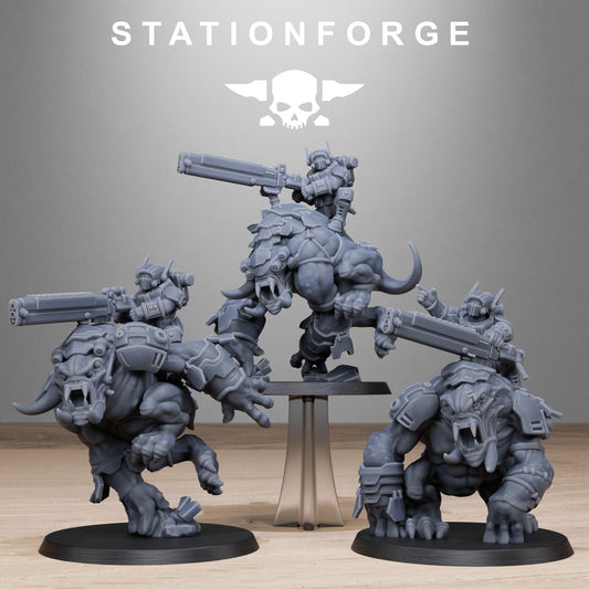 Tarion Beasts, Communitarian Alien Infantry, Sci-Fi Wargames Miniatures by STATIONFORGE
