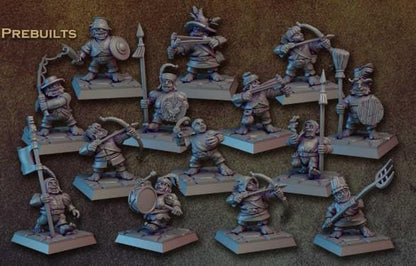 Modular Halfling Reinforcement, Bits and Weapon Conversions Fantasy by Vae Victis, perfect for Fantasy Wargames and Tabletop RPGs