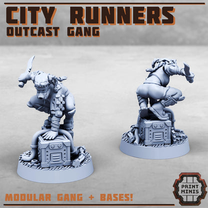 City Runner Gang - Outcast Gangers - Sci-Fi Grimdark Mercenaries