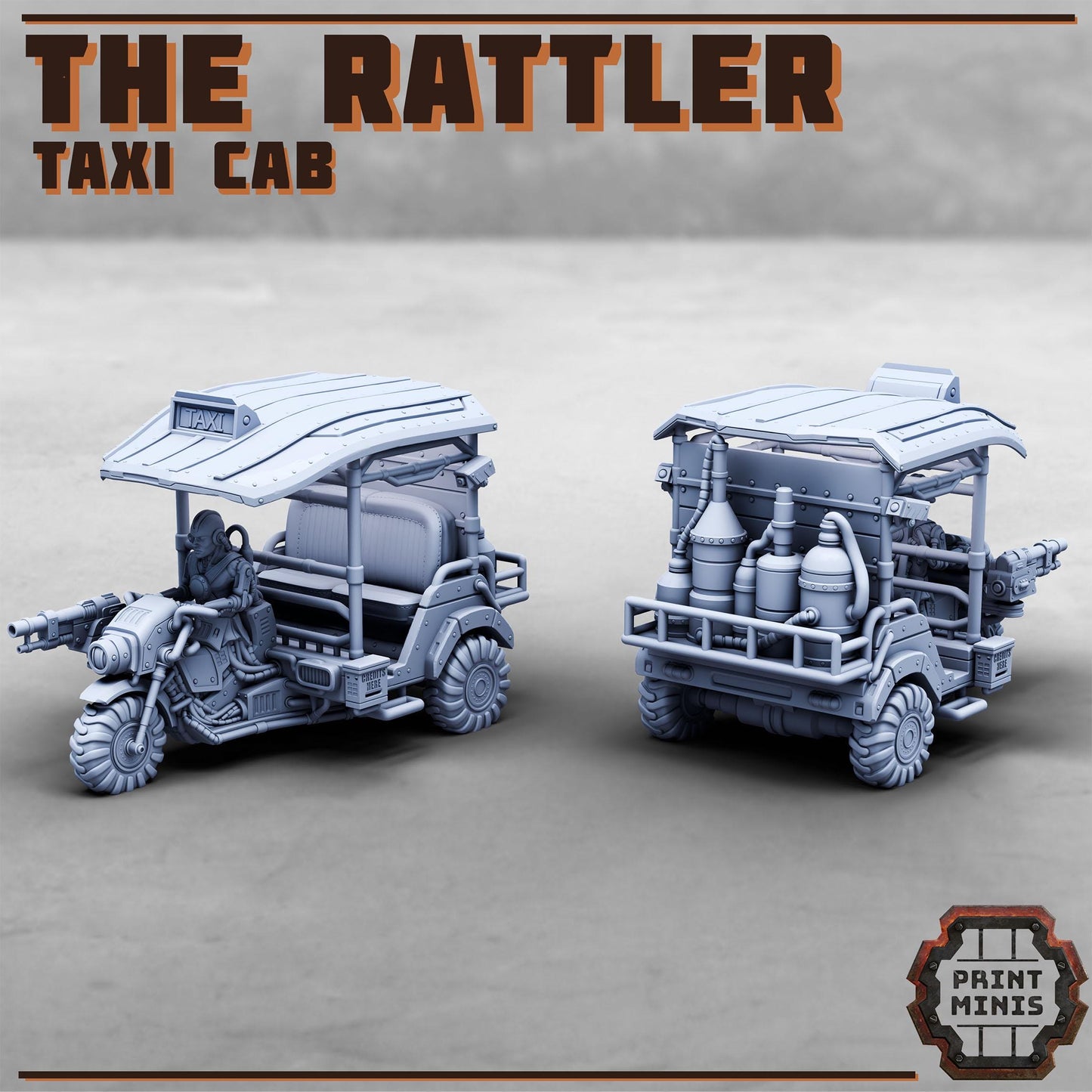 The Rattler - Grimdark Taxi Cab - Sci-Fi Grimdark Vehicles