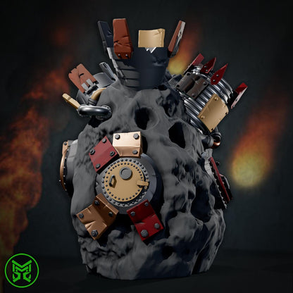 Rokky Drop Pods, Space-Faring Orkish Menace Sculpted by Mekka Miniatures, Grimdark Compatible, Scaled for Miniature Wargames