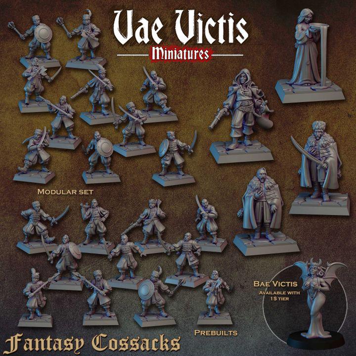 Fantasy Cossacks by Vae Victis Miniatures - Wargame Scale 3D Printed Miniature