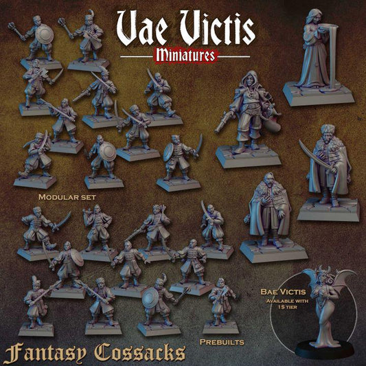 Fantasy Cossacks by Vae Victis Miniatures - Wargame Scale 3D Printed Miniature