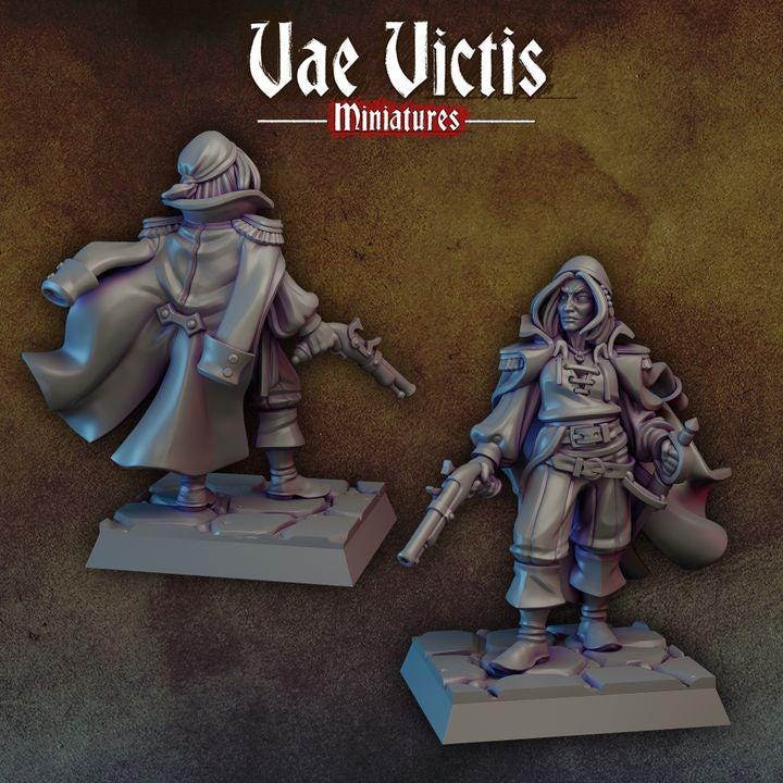 Fantasy Cossacks by Vae Victis Miniatures - Wargame Scale 3D Printed Miniature
