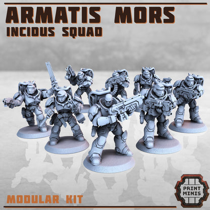 Armatis Mors Warriors - Incidus Squad - Futuristic Marine Army, Sci-Fi Space Warriors