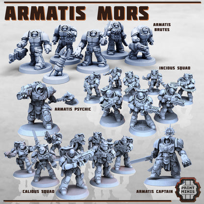 Armatis Mors - Combat Unit - Futuristic Marine Army, Sci-Fi Space Warriors