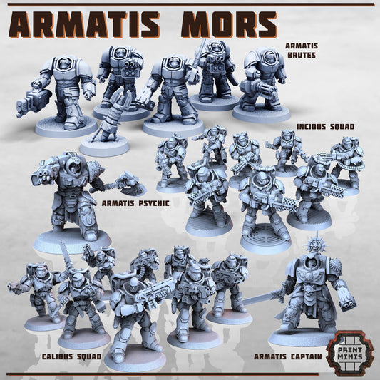 Armatis Mors - Combat Unit - Futuristic Marine Army, Sci-Fi Space Warriors