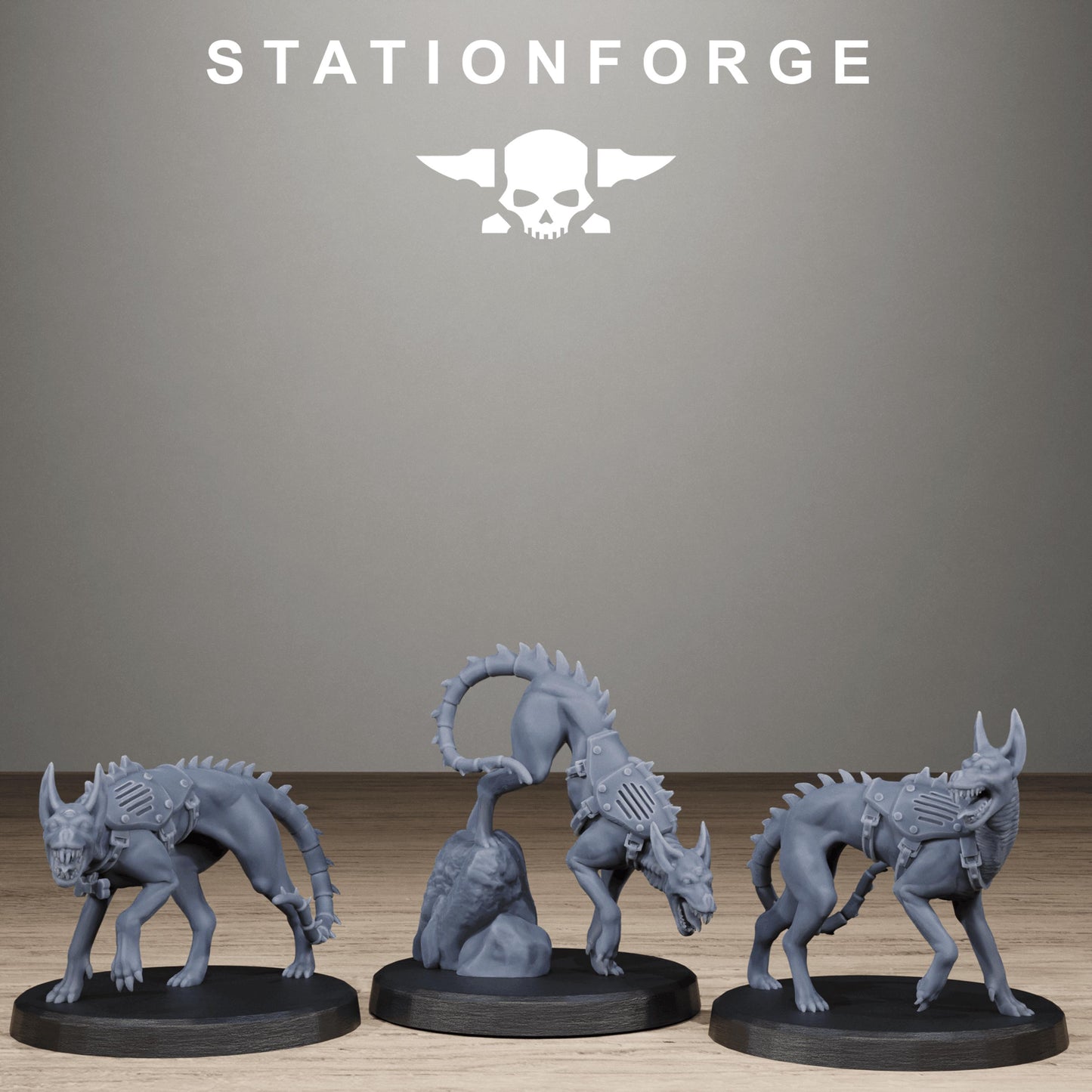 Techno Savages Vernaxers, Modular Sci-Fi Techno-Bot Miniatures by STATIONFORGE, Grimdark Wargames Proxy
