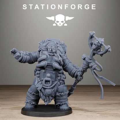Techno Savages Vernaxers, Modular Sci-Fi Techno-Bot Miniatures by STATIONFORGE, Grimdark Wargames Proxy
