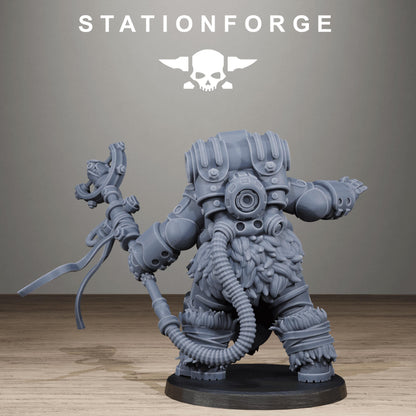 Techno Savages Vernaxers, Modular Sci-Fi Techno-Bot Miniatures by STATIONFORGE, Grimdark Wargames Proxy