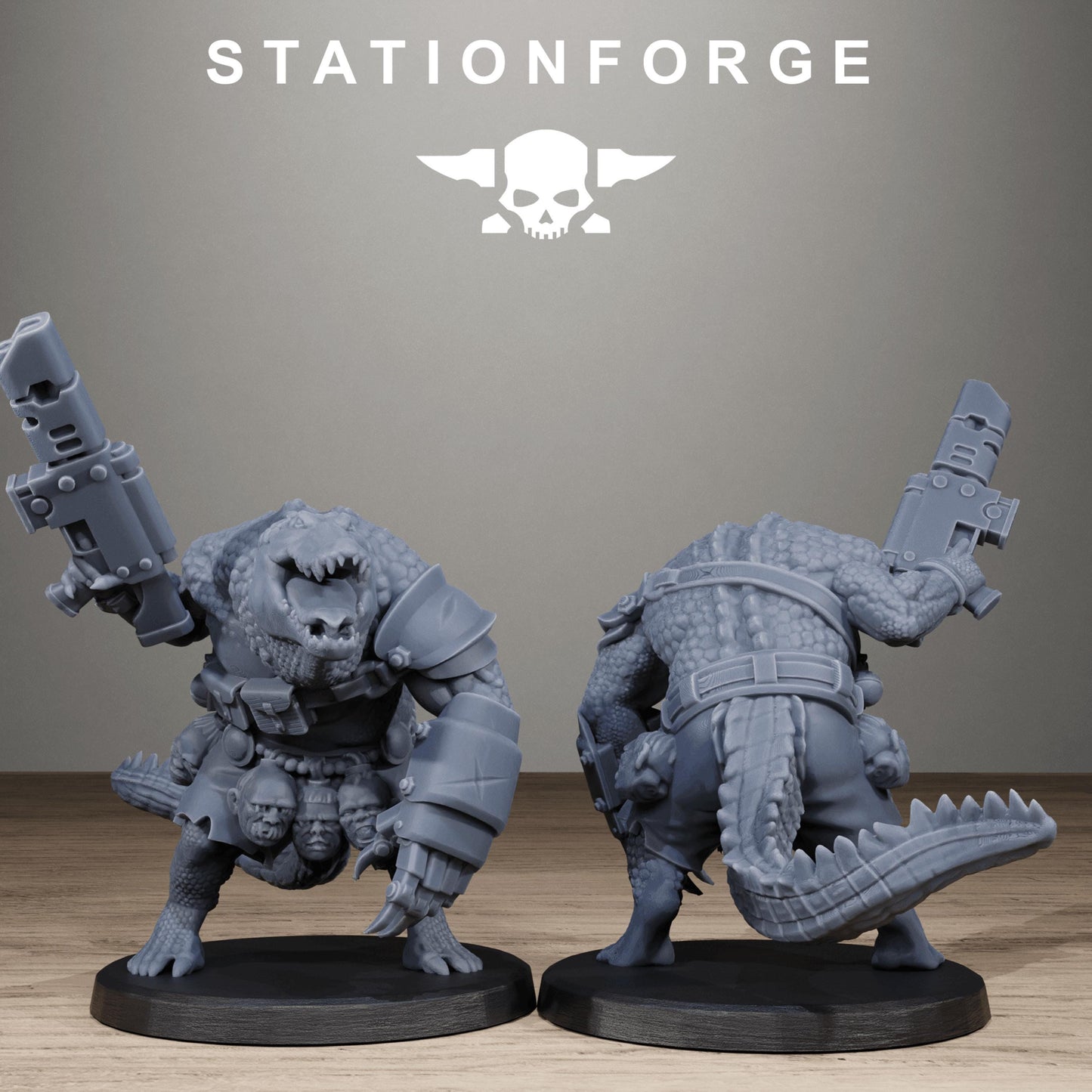 Techno Savages Vernaxers, Modular Sci-Fi Techno-Bot Miniatures by STATIONFORGE, Grimdark Wargames Proxy
