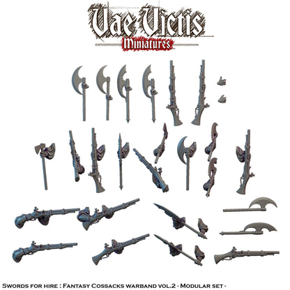 Fantasy Cossacks Vol.2, Fantasy Wargame Miniatures by Vae Victis, perfect for Fantasy Wargames and Tabletop RPGs