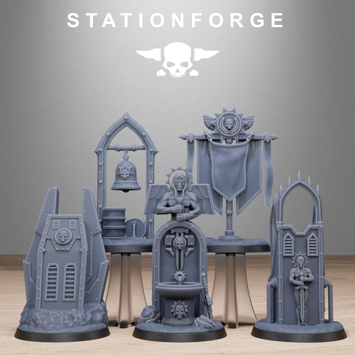 Socratis Objective Marker, Modular Sci-Fi Marine warriors by STATIONFORGE, Grimdark Wargames Proxy