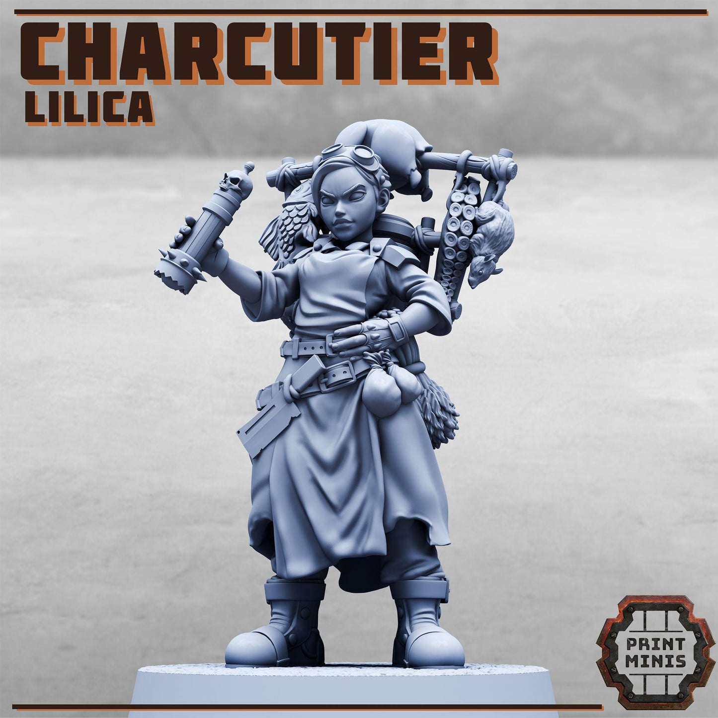Charcutier (Meat Seller), Sci-Fi Grimdark Civilians by STATIONFORGE, Hive City Skirmish